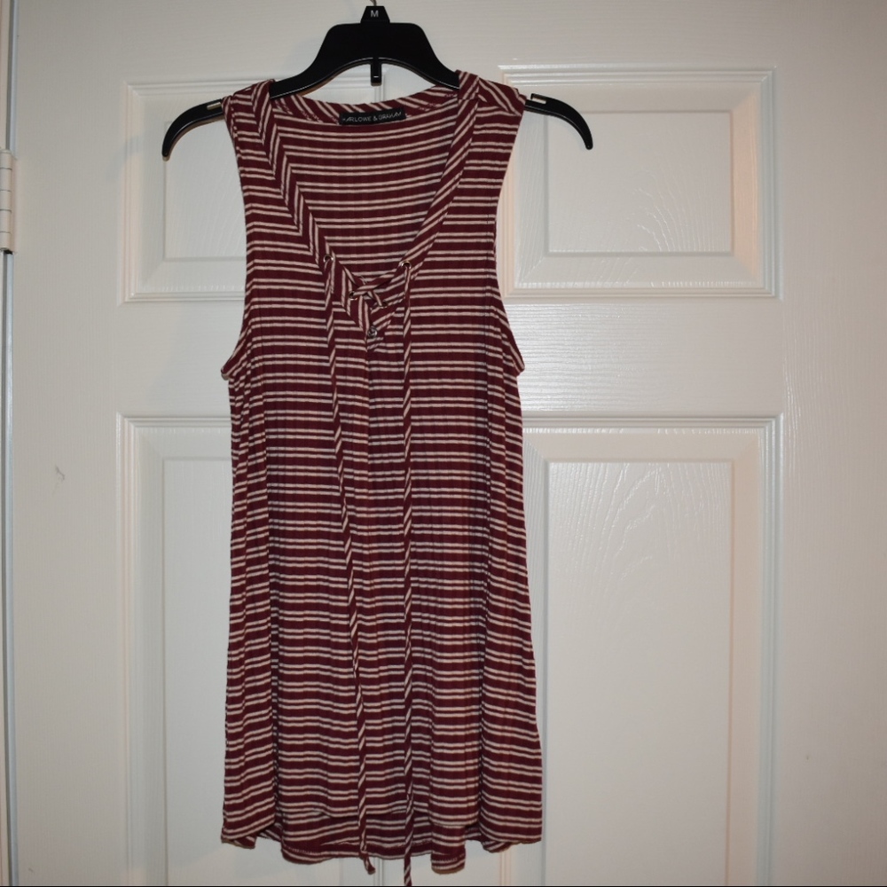 Nordstrom: Harlowe & Graham Stripped Top